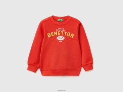 rød Benetton barn genser i 100 % økologisk bomull 20TRB5131