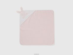 rosa Benetton barn boxy kappe i bomullsfrotté 20TRB3319