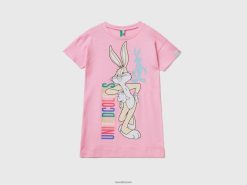 rosa Benetton barn bugs bunny nattskjorte 20TRB2748
