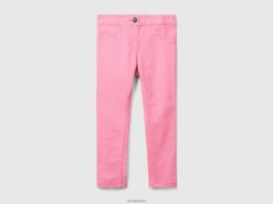 rosa Benetton barn jeggings i stretch bomullsblanding 20TRB2999