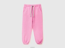 rosa Benetton barn joggebukse med hjertelomme 20TRB3018