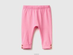 rosa Benetton barn leggings i stretch i bomull 20TRB5932