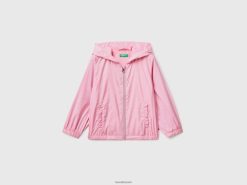 rosa Benetton barn lett regn forsvarsjakke 20TRB2836