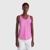 rosa Benetton kvinner tank topp i lett bomull 20TRB3805