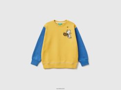 sennep Benetton barn genser med snoopy broderi 20TRB4887
