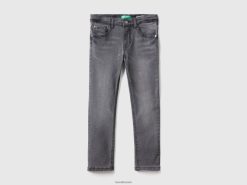 svart Benetton barn fem-lommers skinny fit jeans 20TRB4973