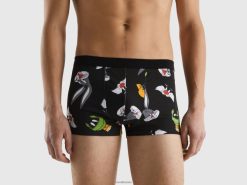 svart Benetton menn looney tunes boksere 20TRB1602