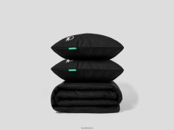 svart Benettonvendbart dynetrekk 210x230 cm og to putevar 20TRB3342