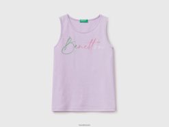 syrin Benetton barn tank topp med glitrende logotrykk 20TRB2495