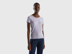 syrin Benetton kvinner kortermet genser i 100 % bomull 20TRB114