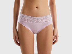 syrin Benetton kvinner undertøy med blonder i superstretch økologisk bomull 20TRB4252