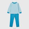 turkis Benetton barn slim fit pyjamas i 100 % bomull 20TRB2033
